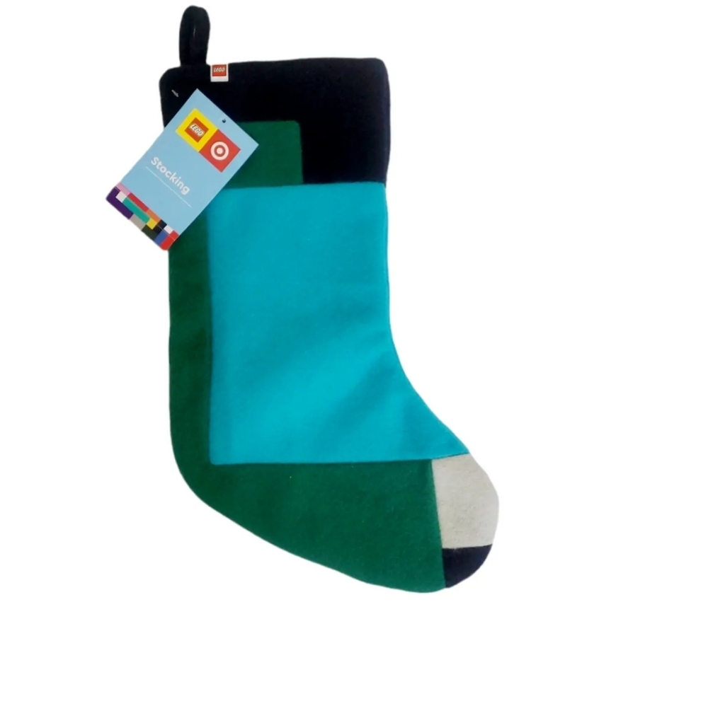 Lego X Target 20" Color Block Felt Christmas Stocking NWT